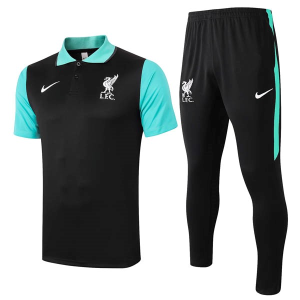 Polo Liverpool Set Completo 20/21 Nero Verde